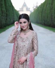 Shazia Kiyani - Champagne and Peach