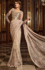 Maria.B Mbroidered Saree