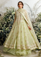 Farah Talib Aziz - Eliza kiwi tulle kalidaar - Eemie's Studio