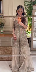 Haris Shakeel - Aleena Khan (Champagne Onion Pink Colour Customised) - Eemie's Studio