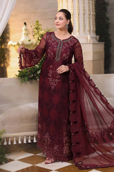 Maria.B Chiffons MPC-26-108-Burgundy - Eemie's Studio