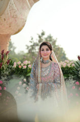 Nomi Ansari - Maryam Nawaz Pastel outfit - Eemie's Studio