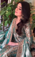 Haris Shakeel - Lama series (Aqua/Teal outift)