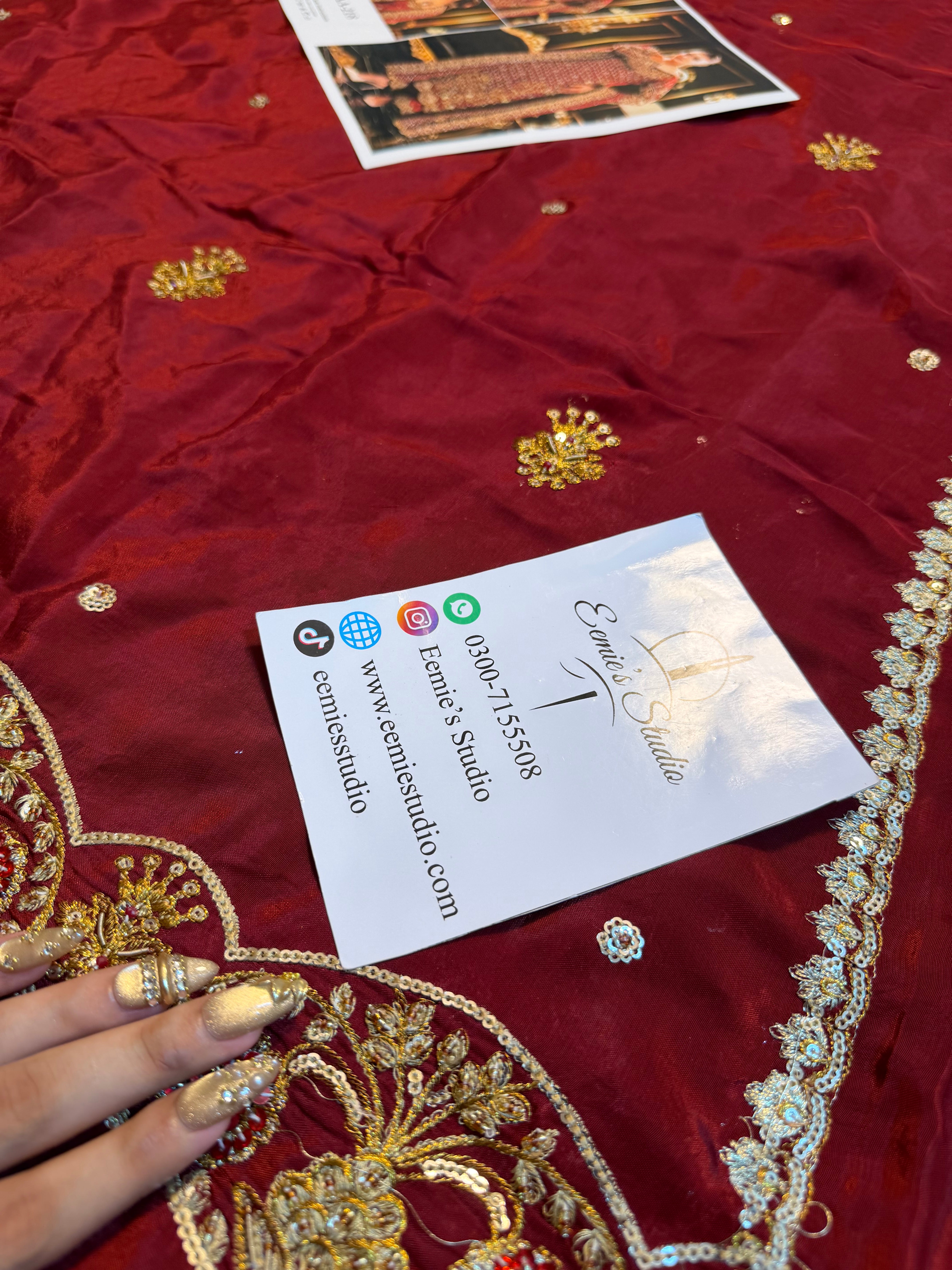 Usama Silk - Crimson Jewelcourt