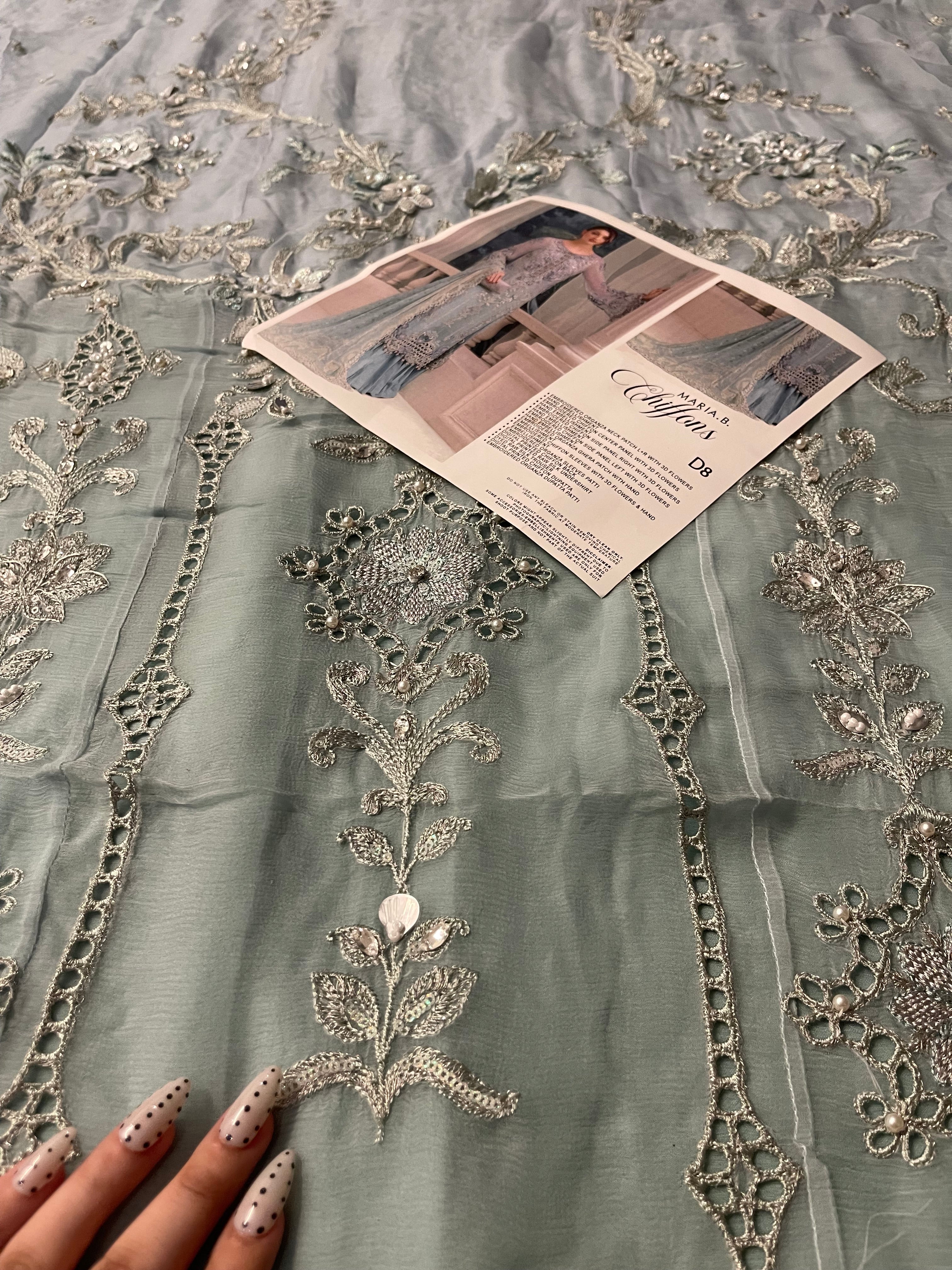 Maria.B Chiffons MPC-25-108 (Aqua)