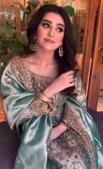 Haris Shakeel - Lama series (Aqua/Teal outift)