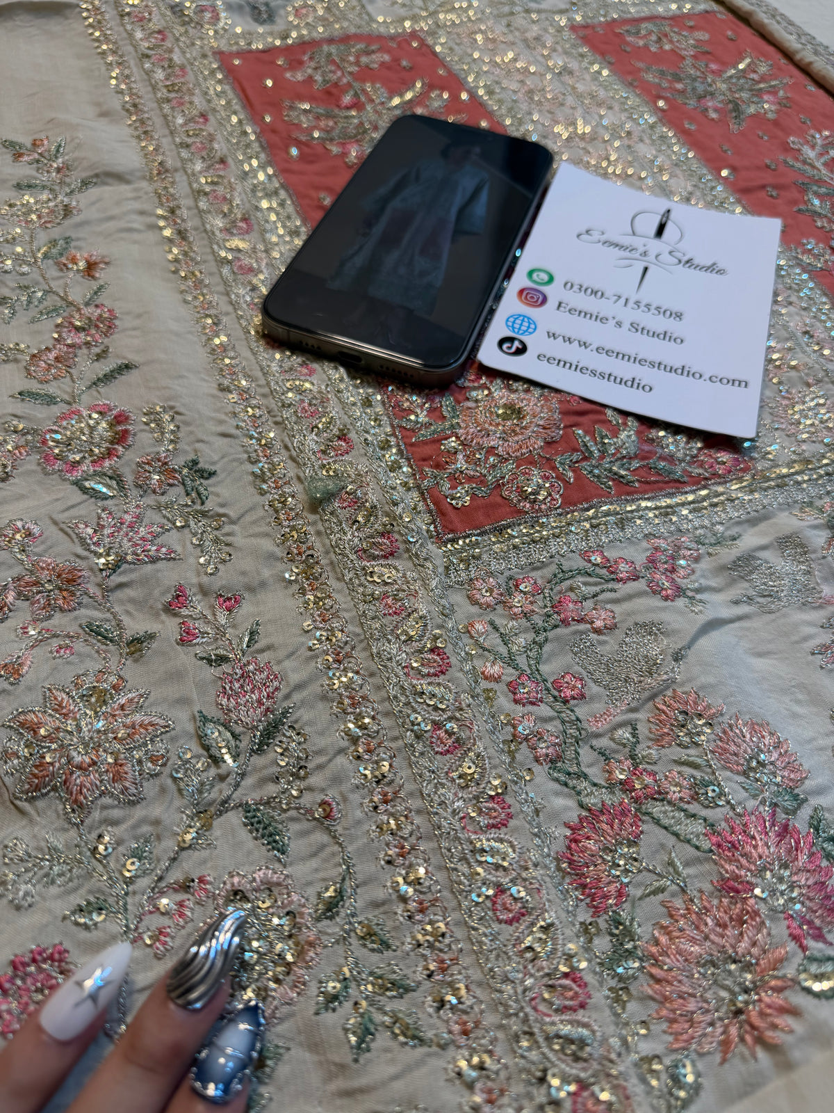 Ethnc - Matcha Kaftan Kameez set