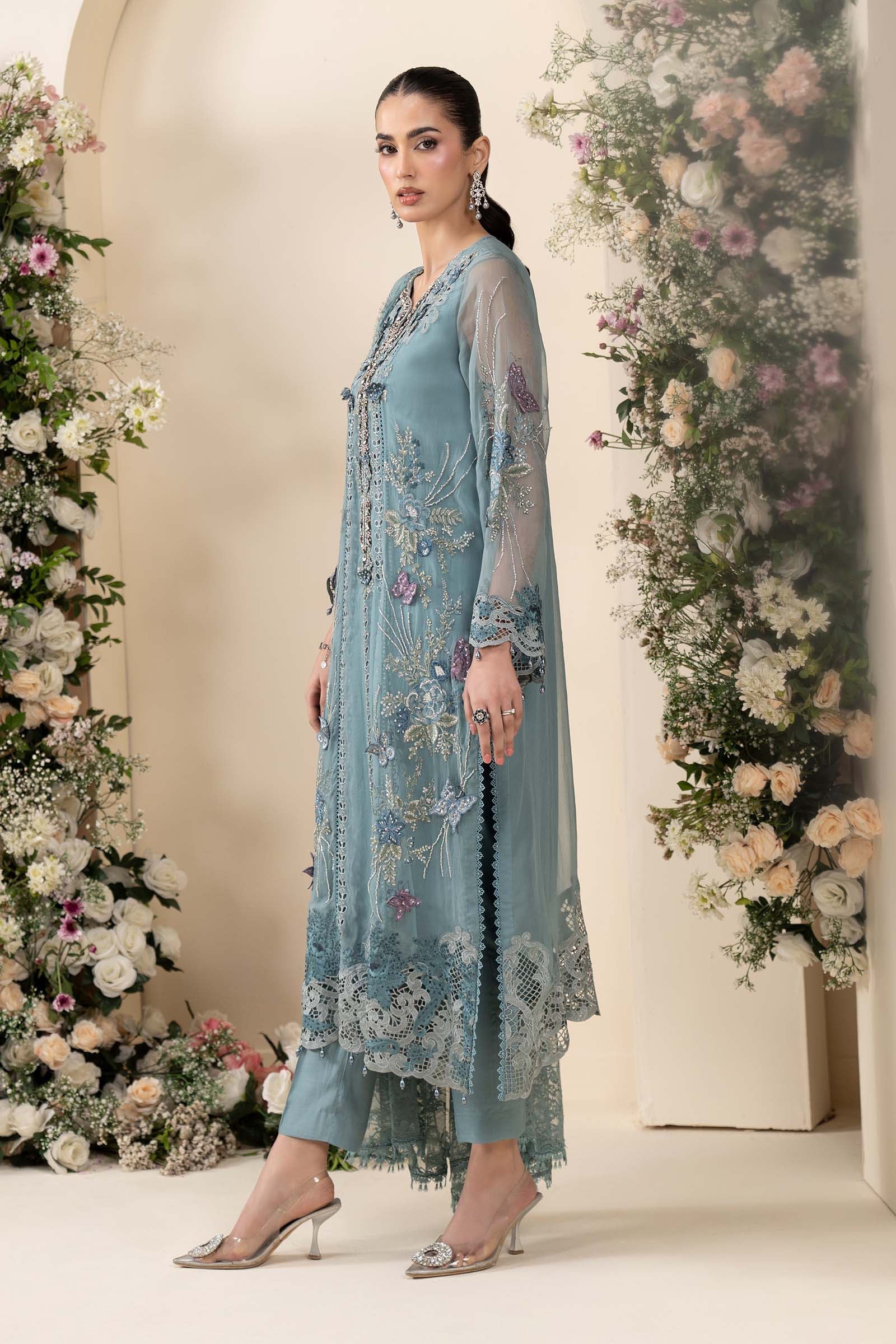 Maria.B Chiffons MPC-26-106-Slate Blue