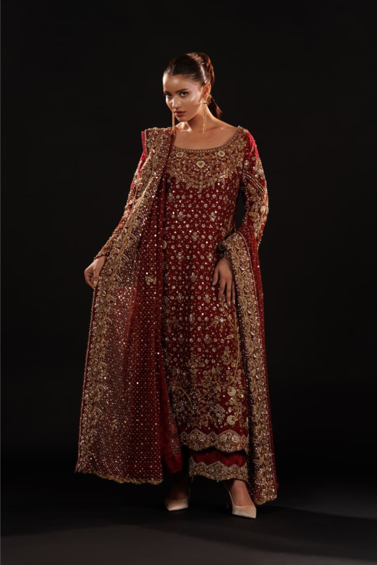 Usama Silk - Crimson Jewelcourt