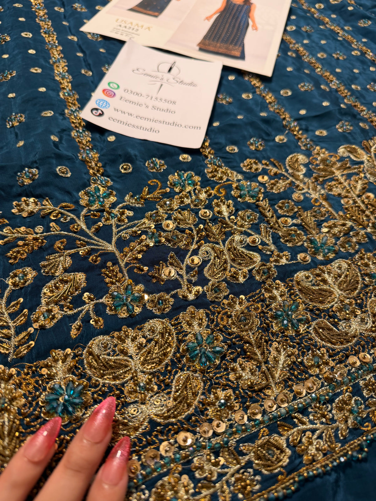 Usama Silk - Teal Luxe