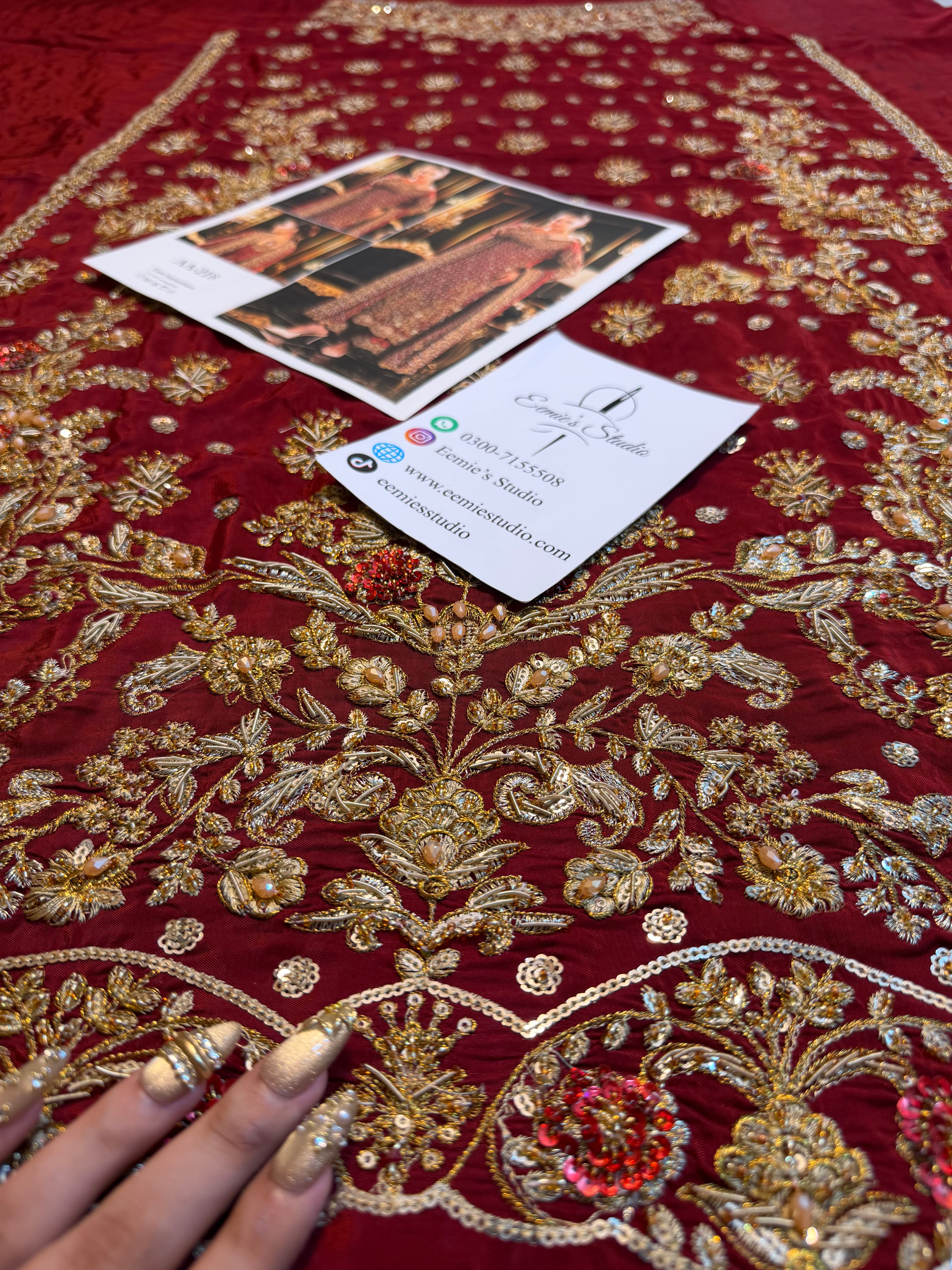 Usama Silk - Crimson Jewelcourt