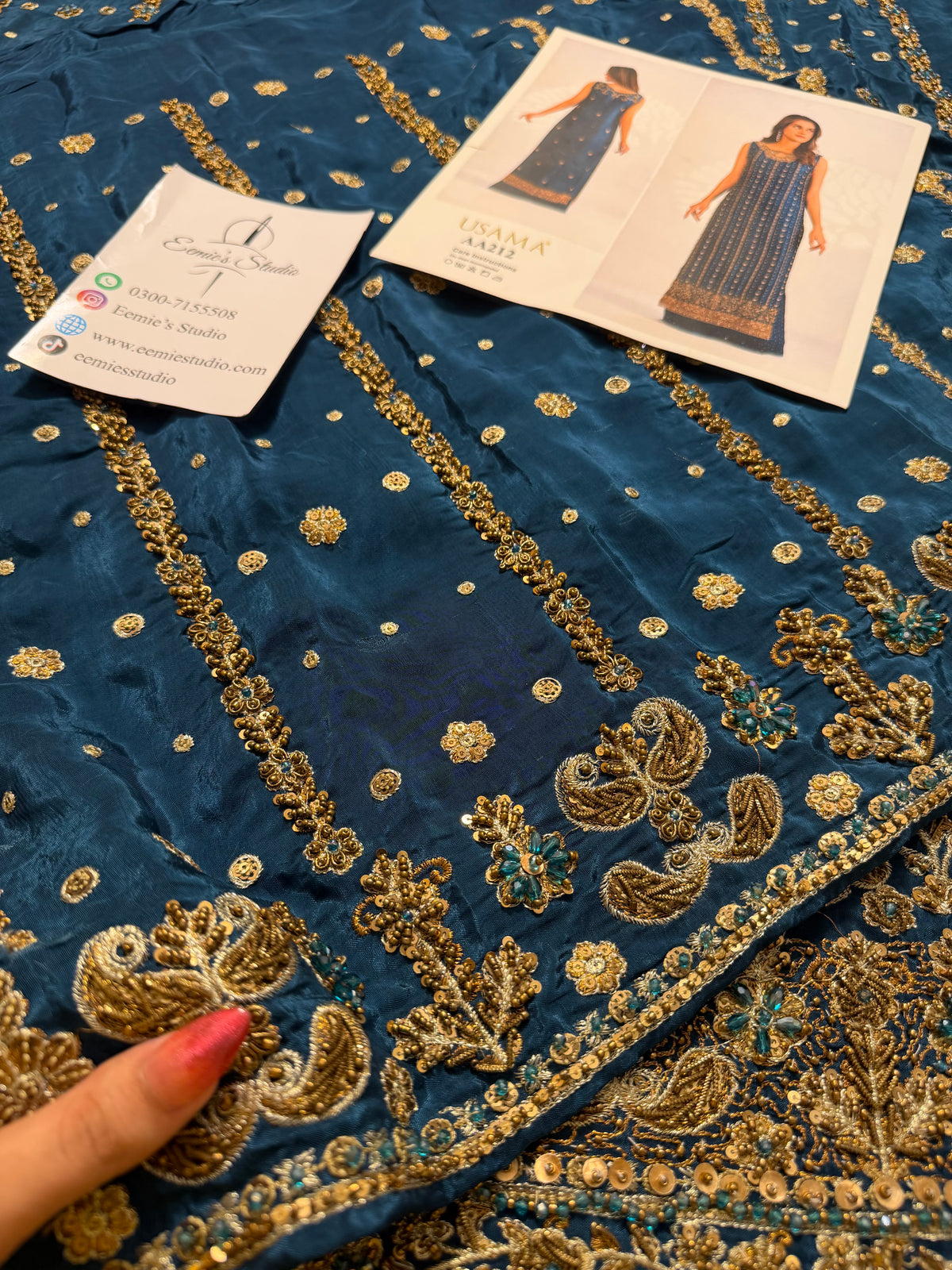 Usama Silk - Teal Luxe