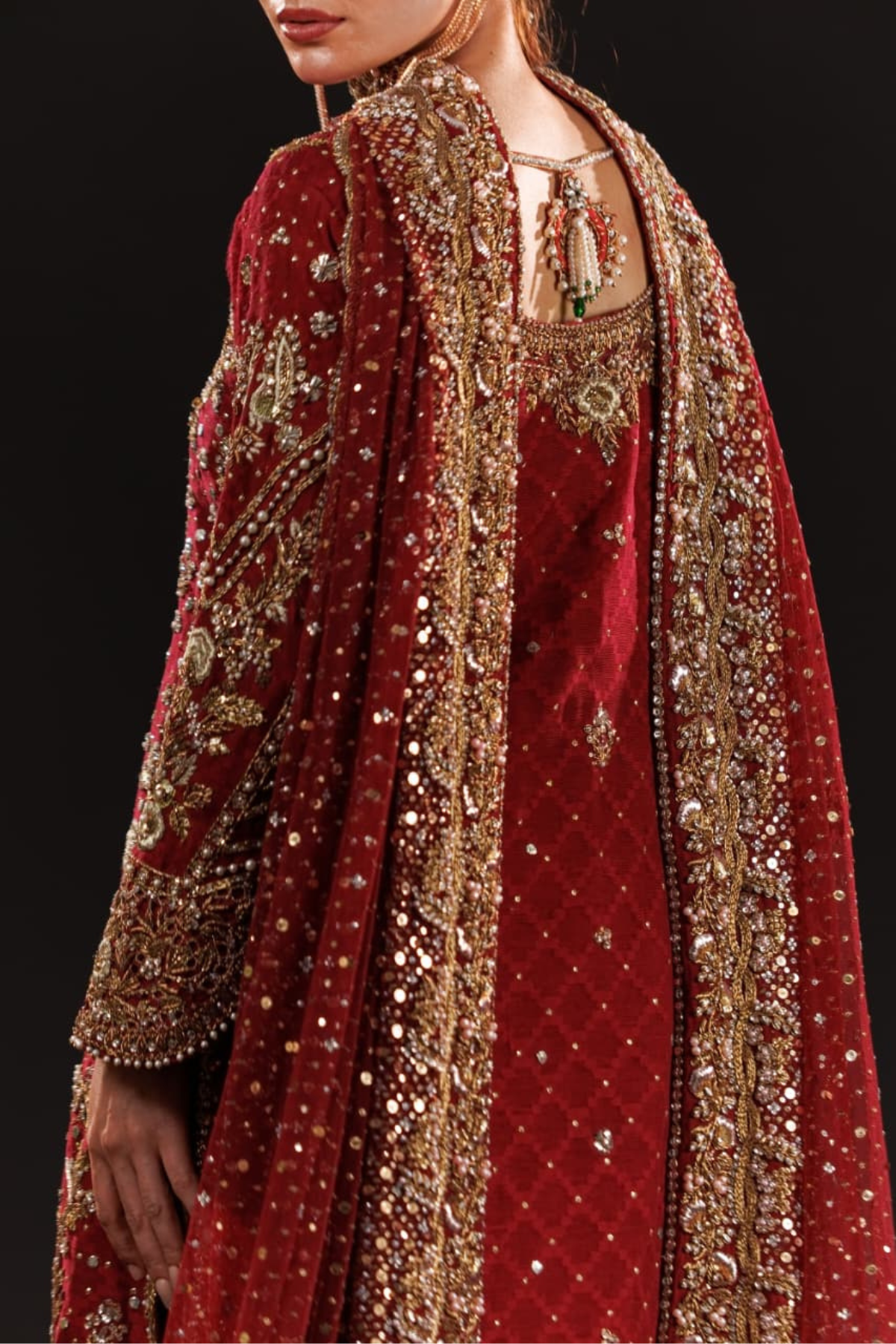 Usama Silk - Crimson Jewelcourt