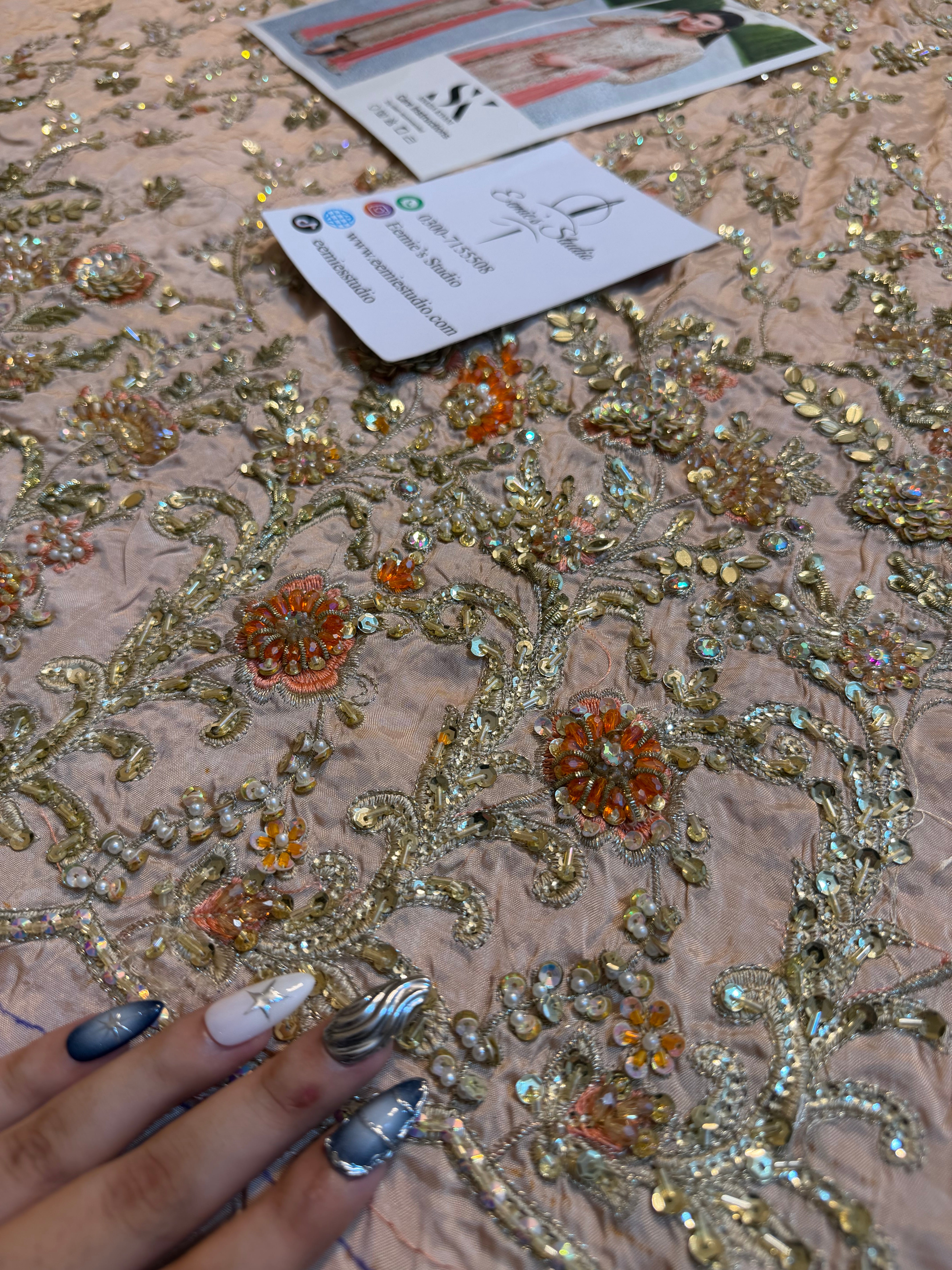 Shazia Kiyani - Champagne and Peach