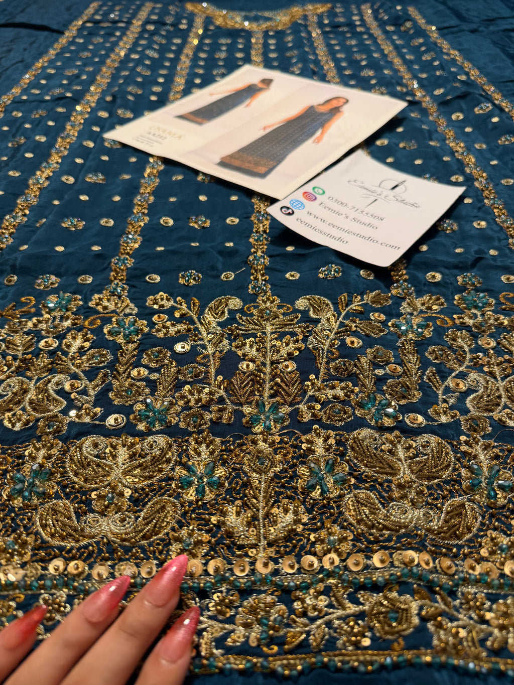Usama Silk - Teal Luxe