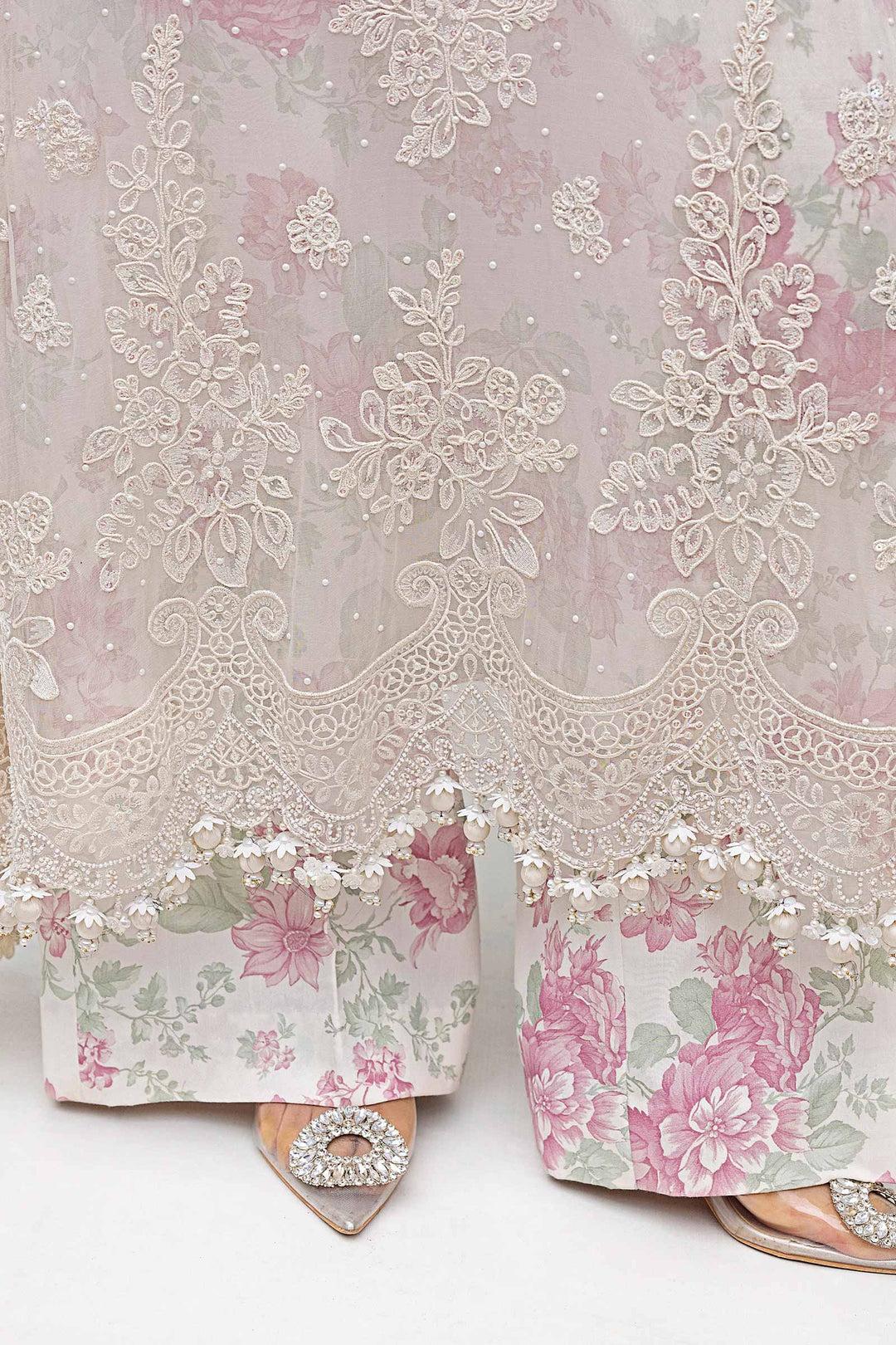 Maria.B Chiffons MPC-25-101
(Off White Rose)