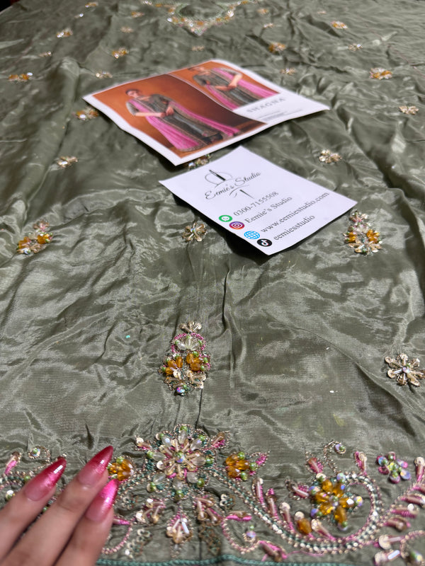 Shagna - Mint Green & Pastel