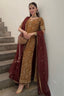 Zeeshan Danish - Rust & Burgundy