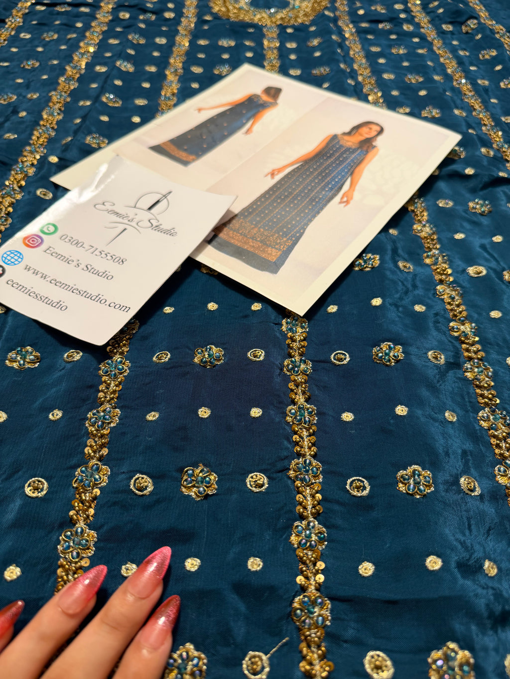 Usama Silk - Teal Luxe