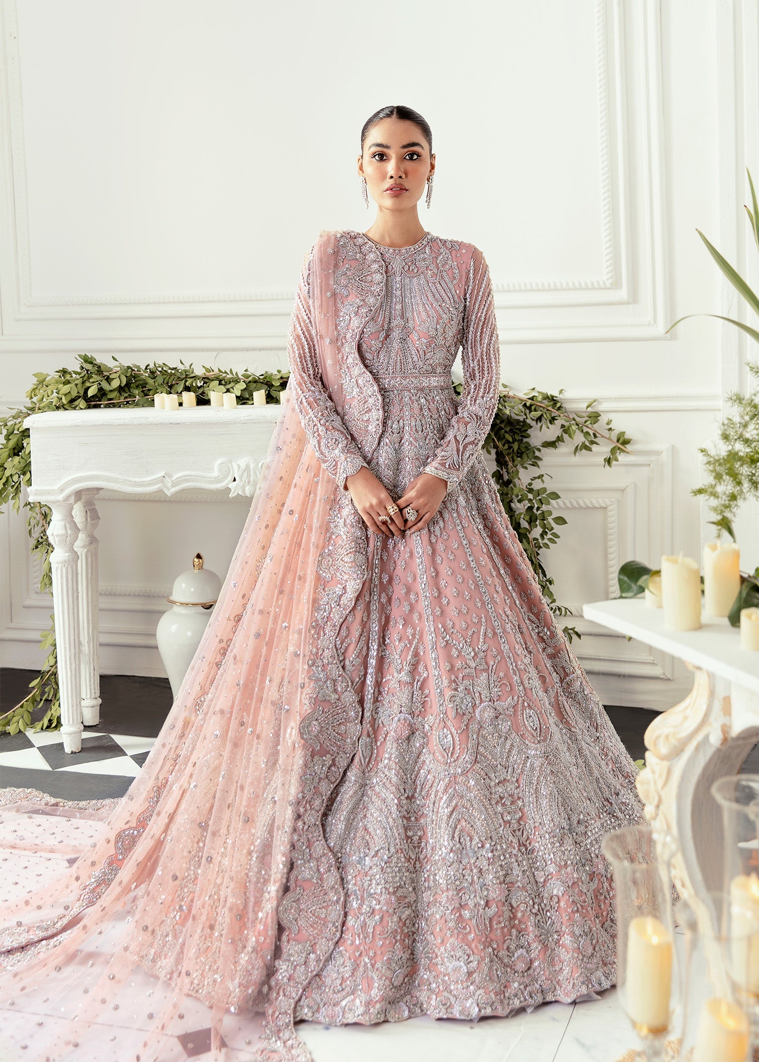 Akbar Aslam - Hyacinth (Sage Green Colour Customised)