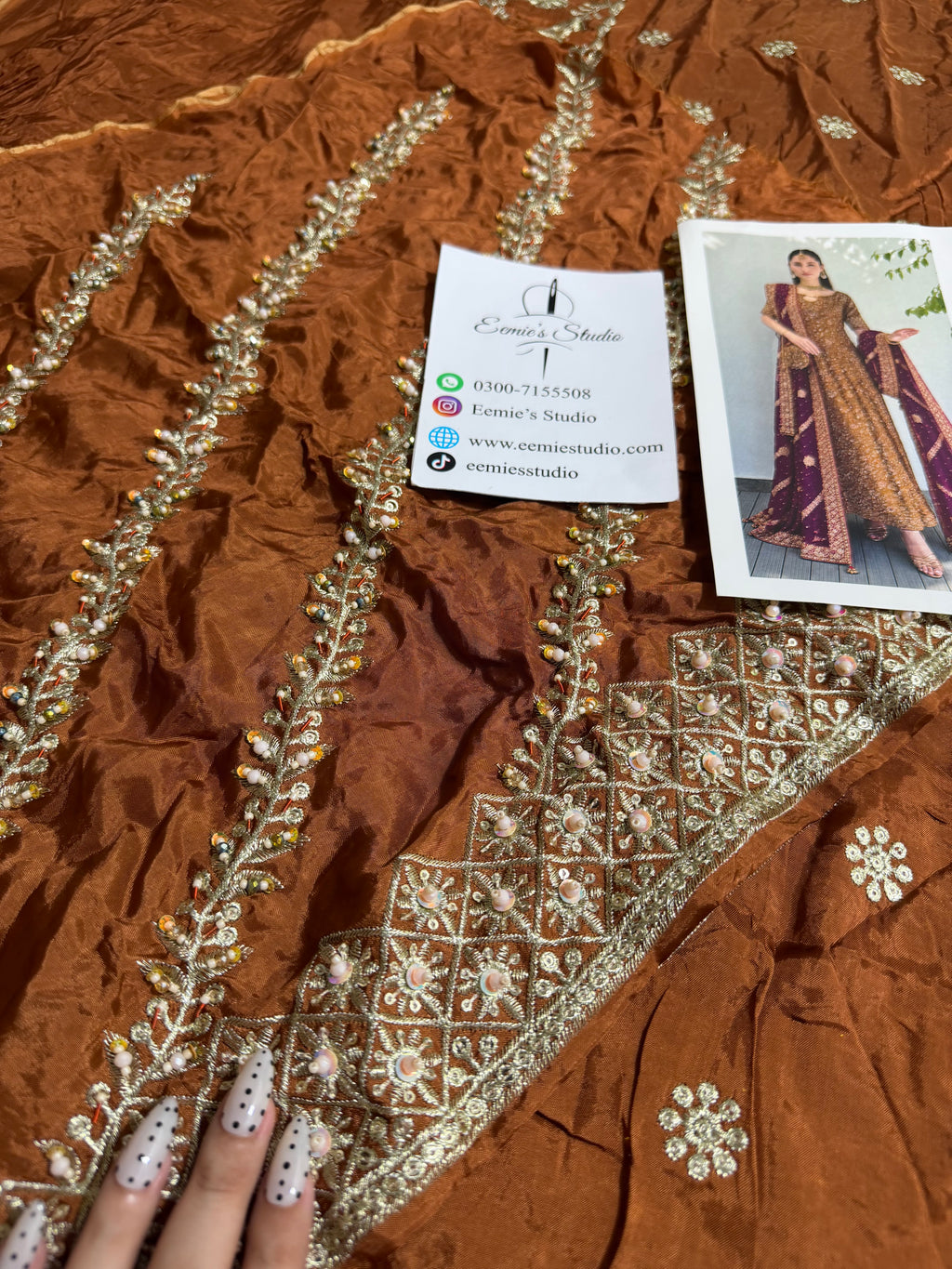 Zeeshan Danish - Rust & Burgundy