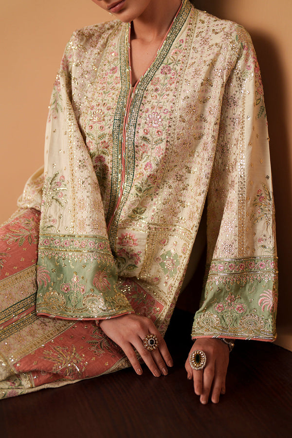 Ethnc - Matcha Kaftan Kameez set
