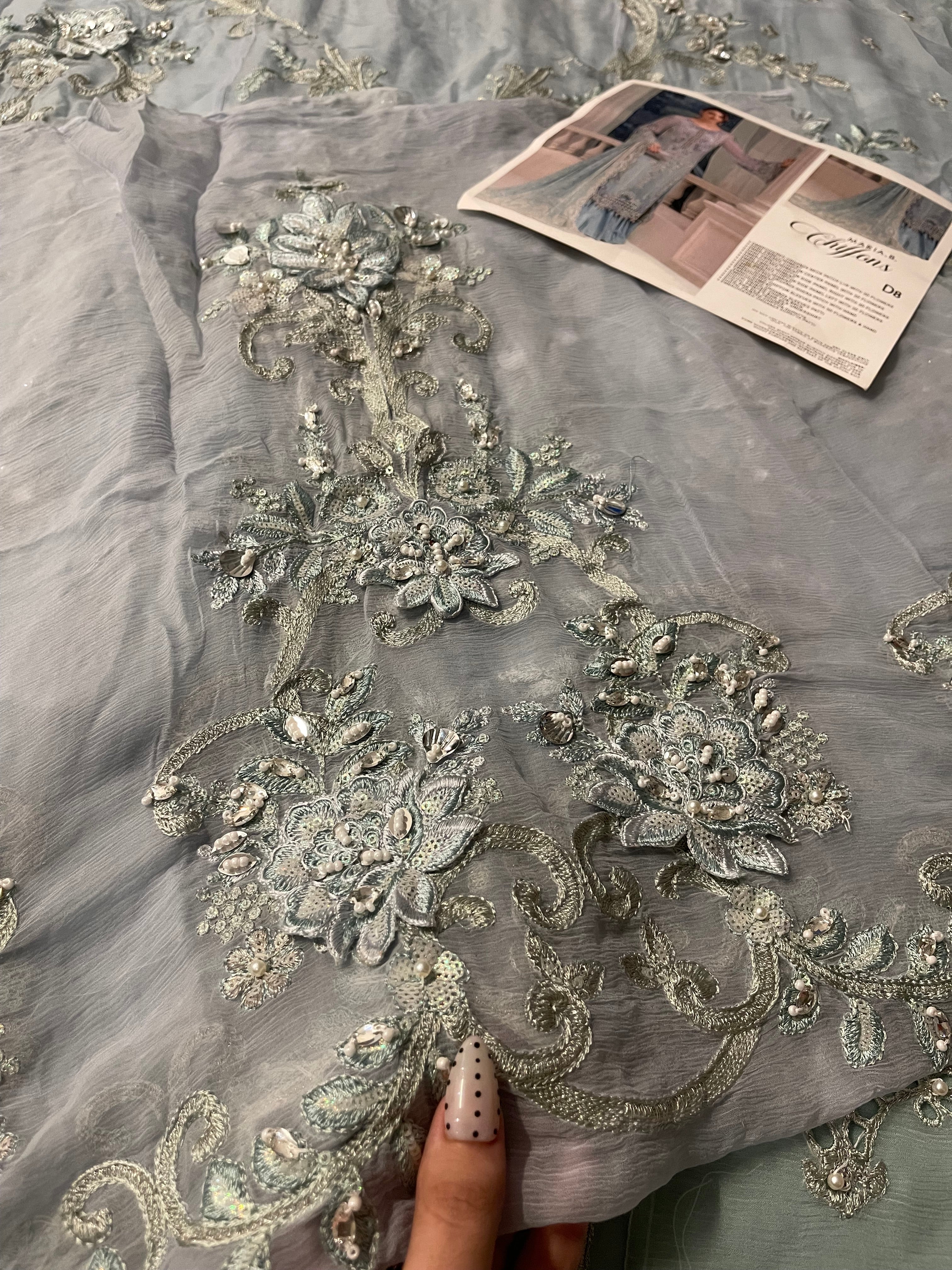 Maria.B Chiffons MPC-25-108 (Aqua)