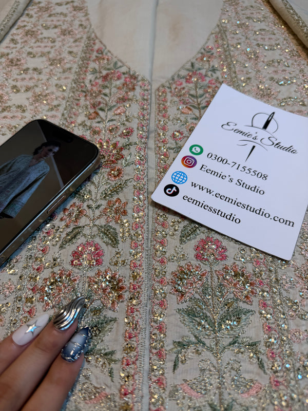 Ethnc - Matcha Kaftan Kameez set