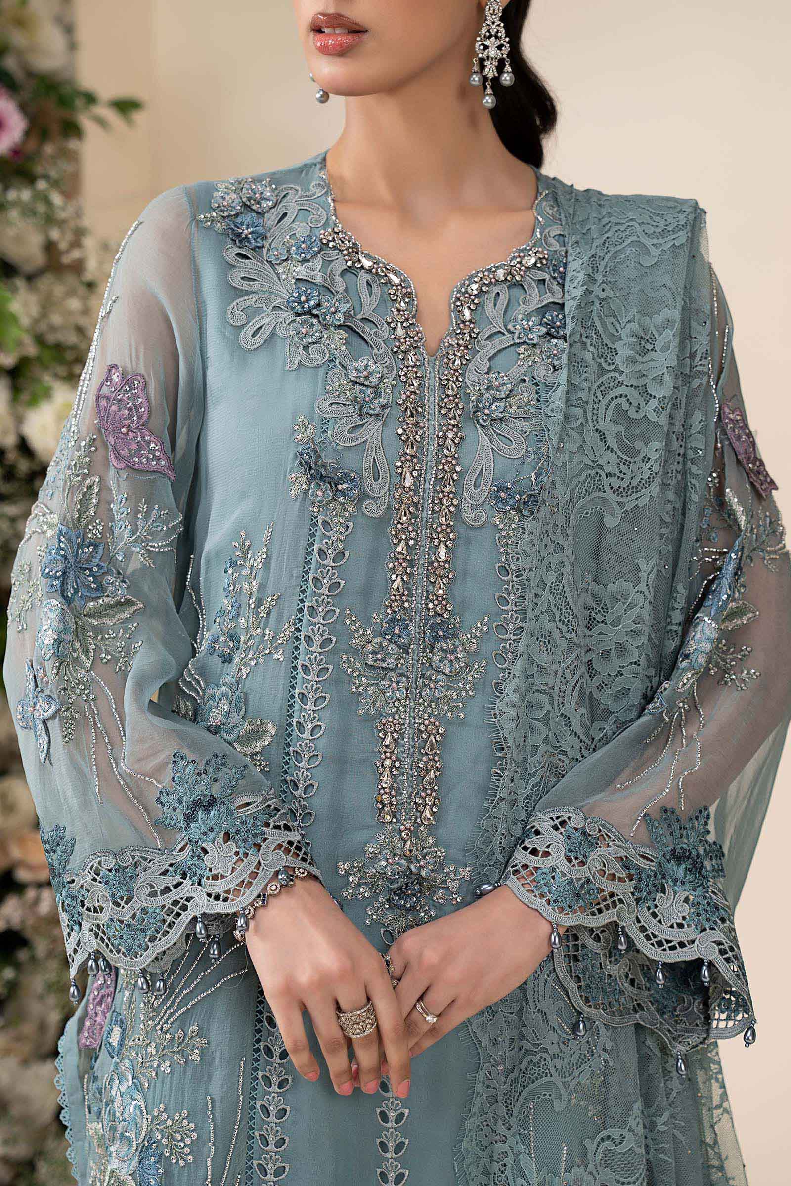 Maria.B Chiffons MPC-26-106-Slate Blue