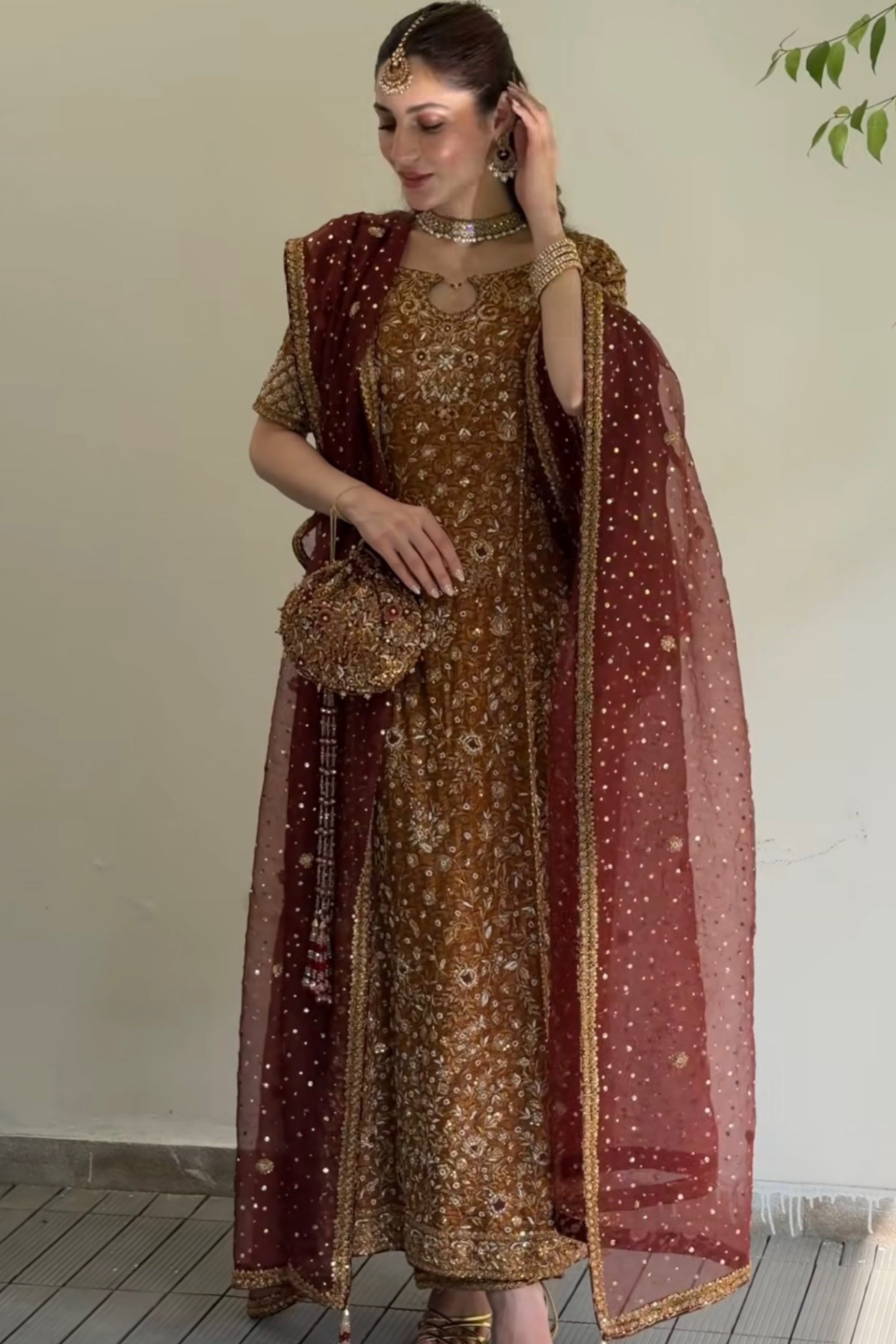 Zeeshan Danish - Rust & Burgundy Secondary image
