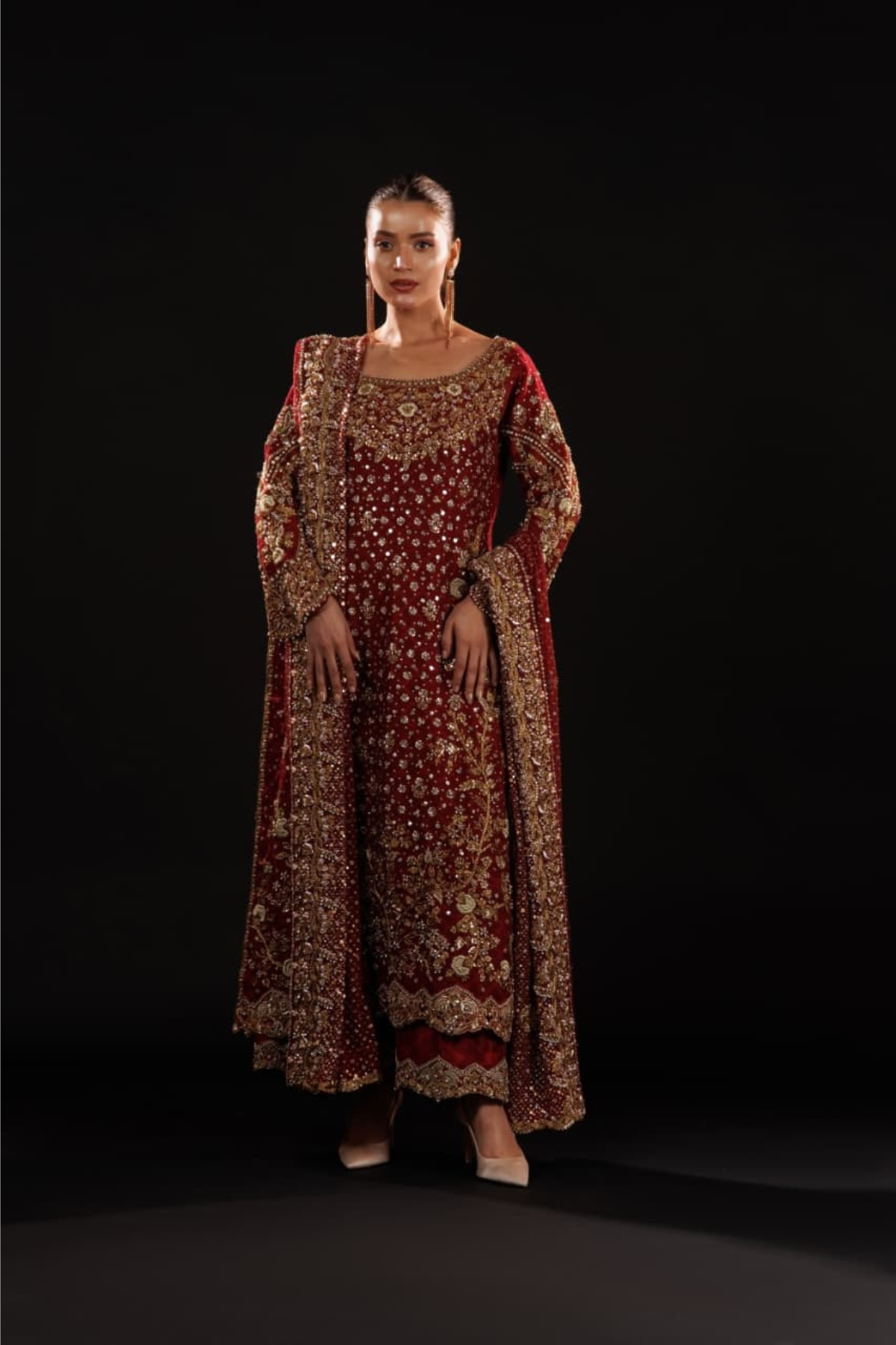 Usama Silk - Crimson Jewelcourt