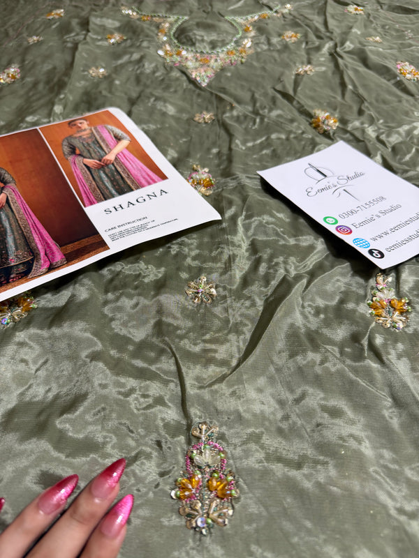 Shagna - Mint Green & Pastel