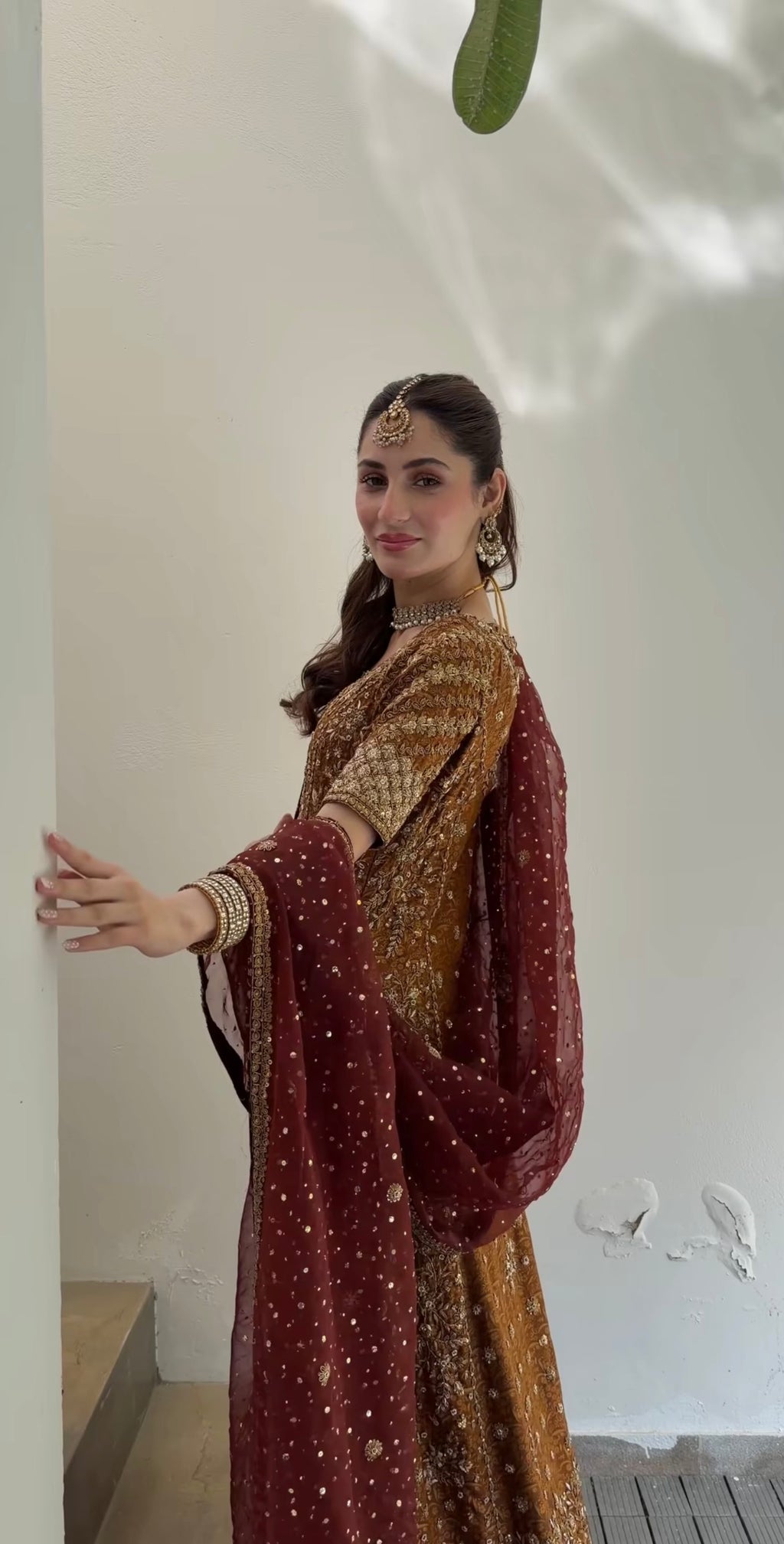 Zeeshan Danish - Rust & Burgundy