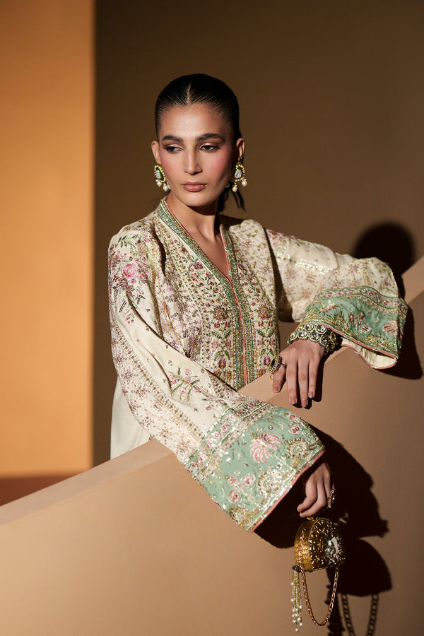 Ethnc - Matcha Kaftan Kameez set
