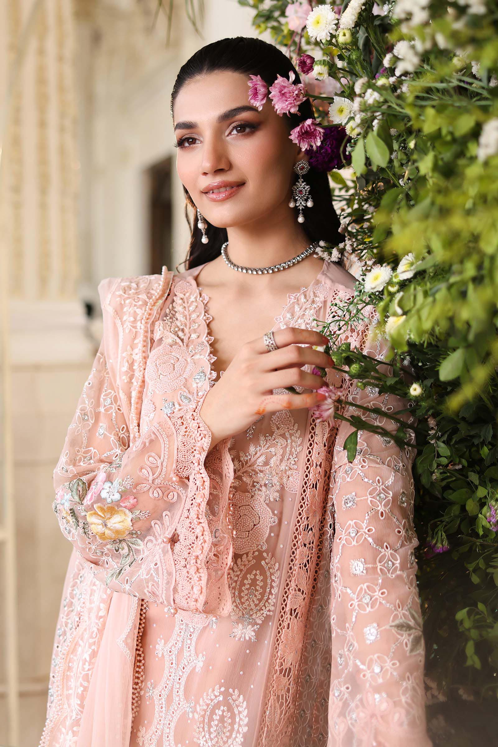 Maria.B Chiffons MPC-26-104-Peach Pink