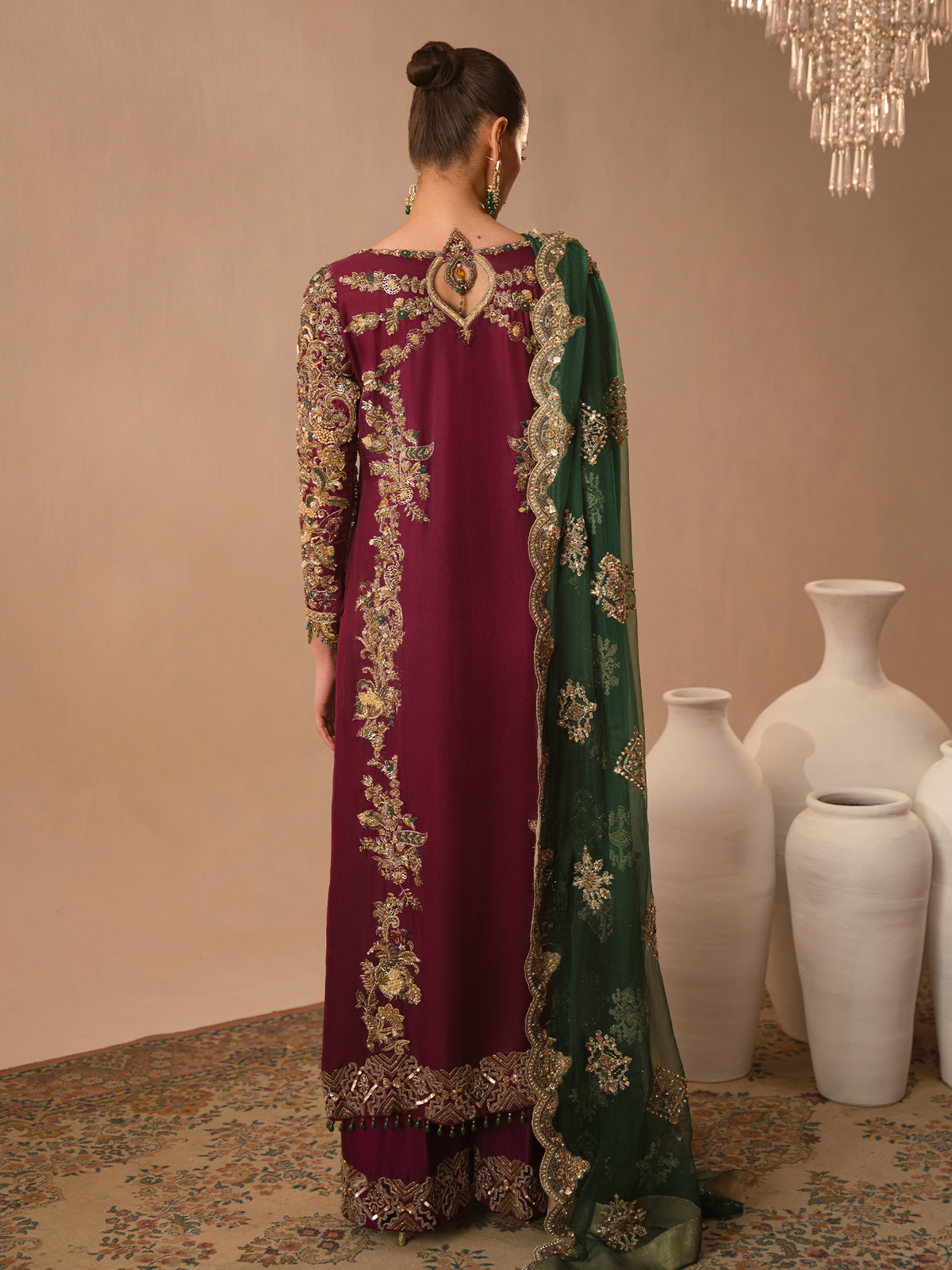 Abeera Usman - Burgundy Dusk