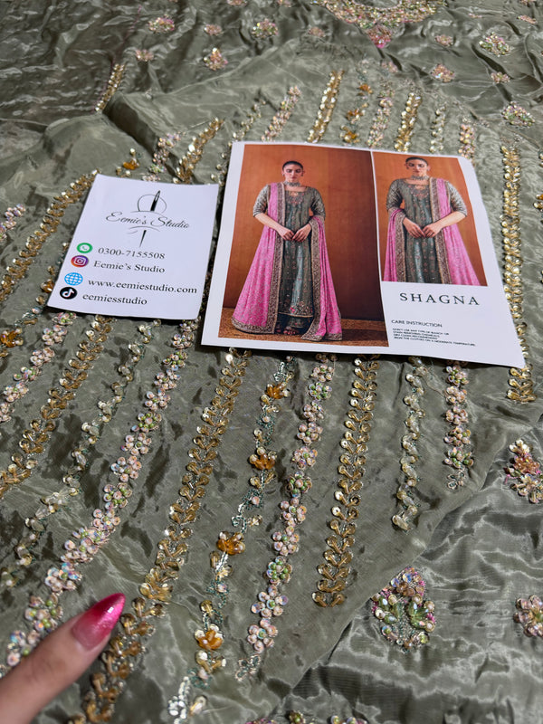 Shagna - Mint Green & Pastel