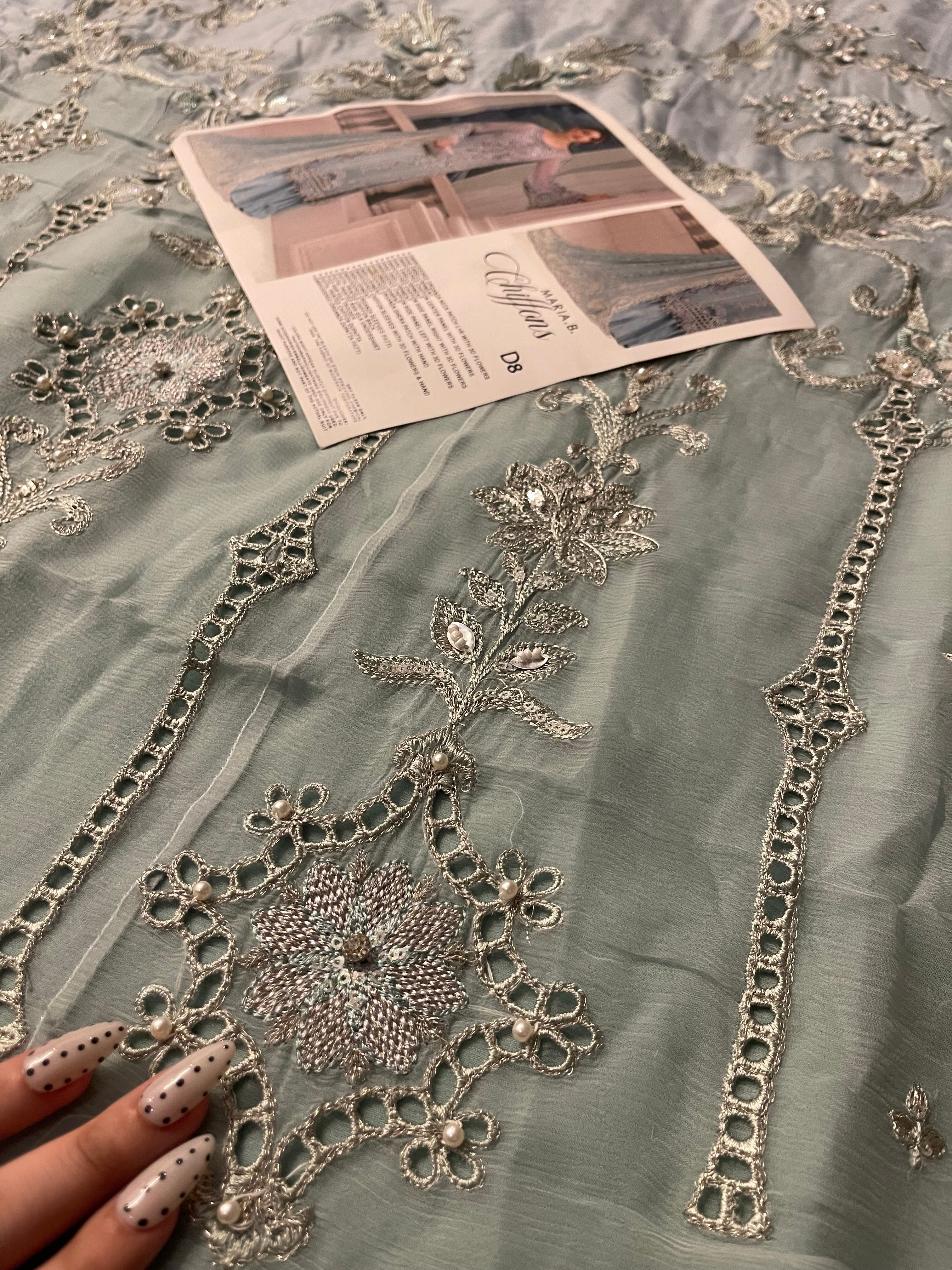 Maria.B Chiffons MPC-25-108 (Aqua)