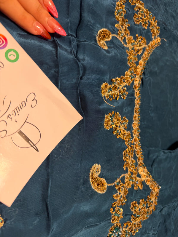 Usama Silk - Teal Luxe