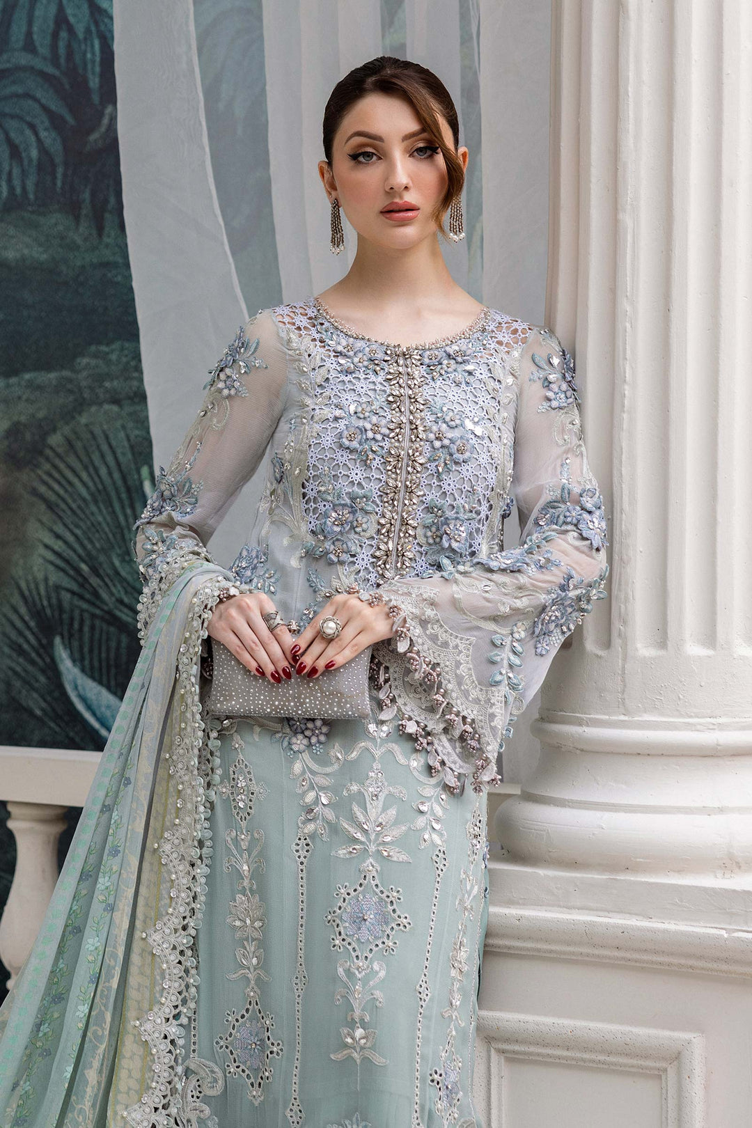 Maria.B Chiffons MPC-25-108 (Aqua)