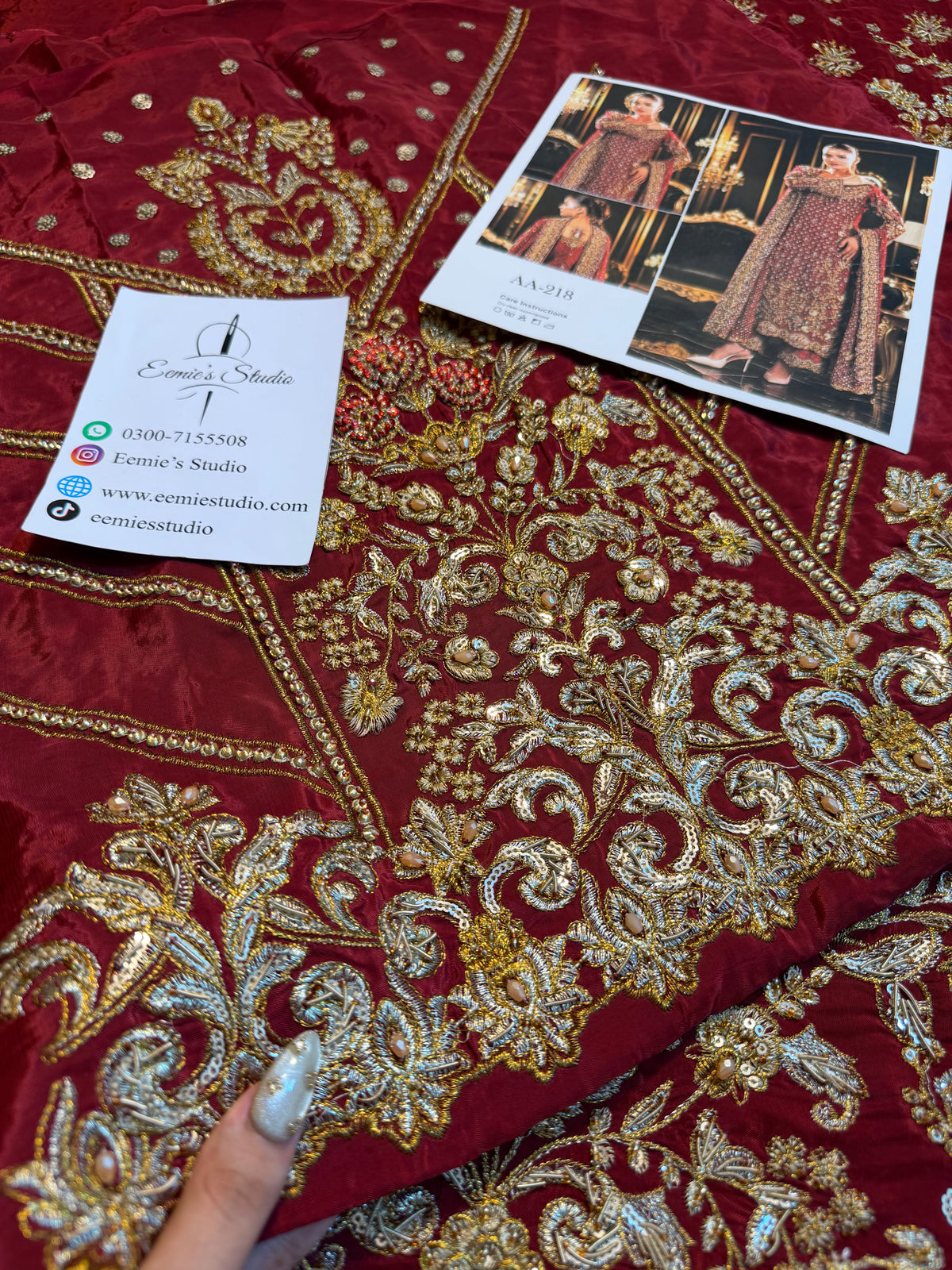 Usama Silk - Crimson Jewelcourt
