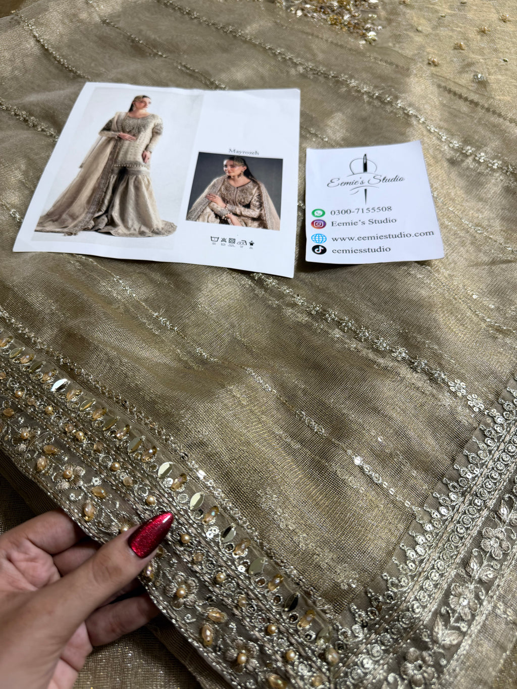 Maria.B Retro Shadmani Couture - Mayrozeh