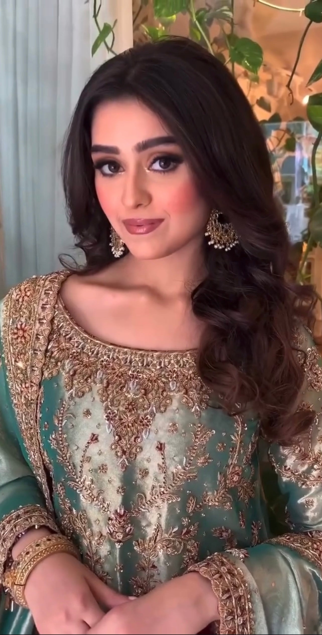 Haris Shakeel - Lama series (Aqua/Teal outift)