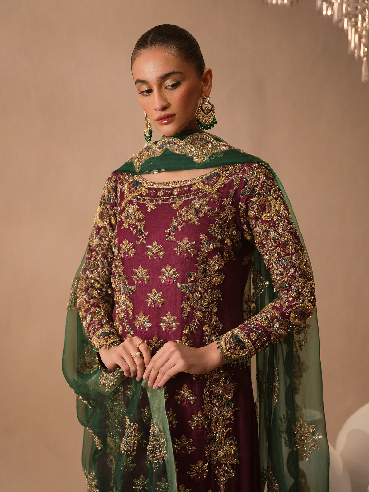 Abeera Usman - Burgundy Dusk