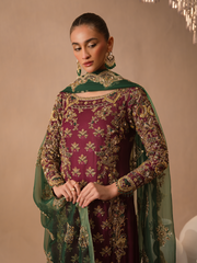 Abeera Usman - Burgundy Dusk