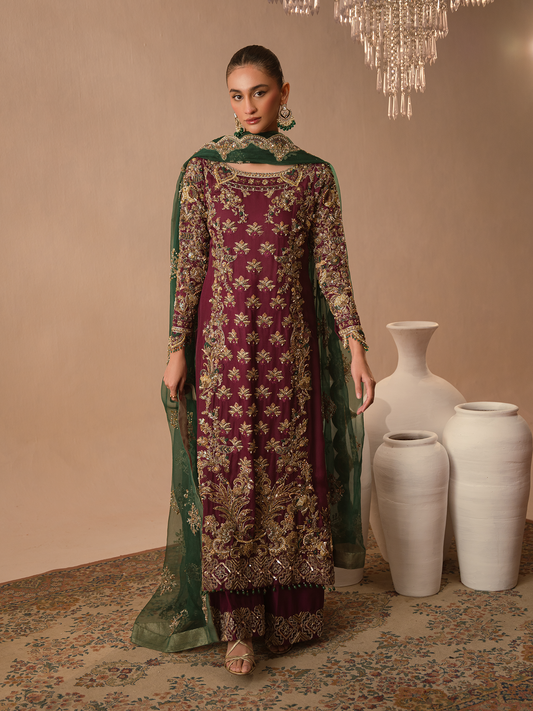 Abeera Usman - Burgundy Dusk