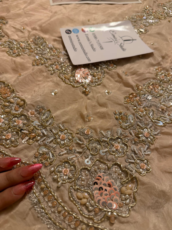 Pakistani shalwar kameez set in pink