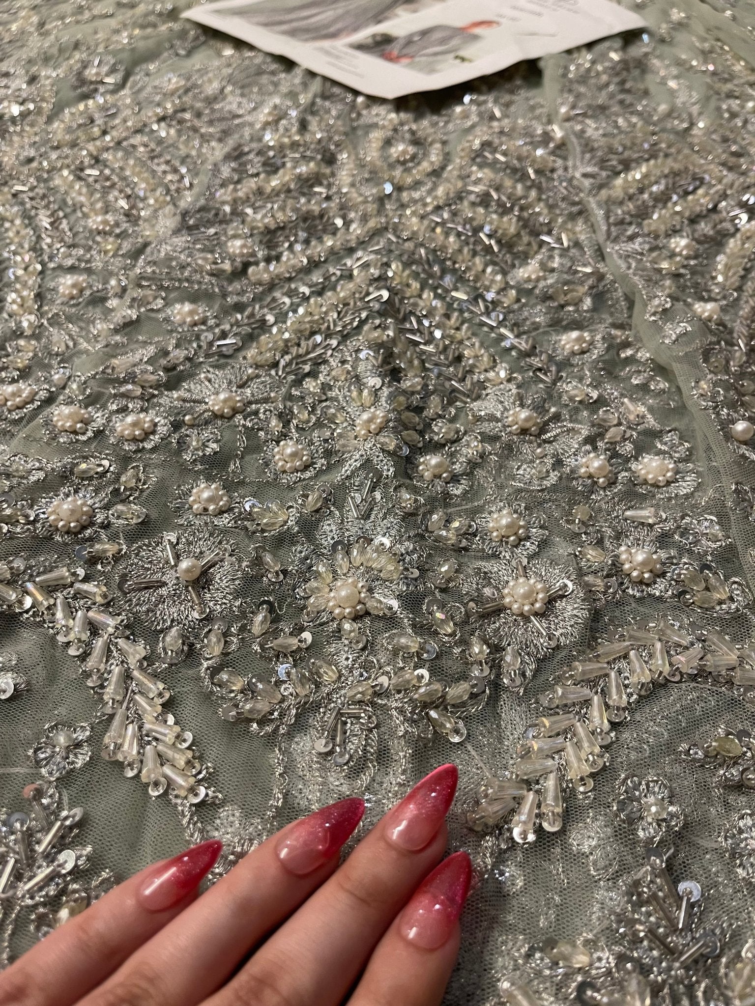 Akbar Aslam - Hyacinth (Sage Green Colour Customised) - Eemie's Studio