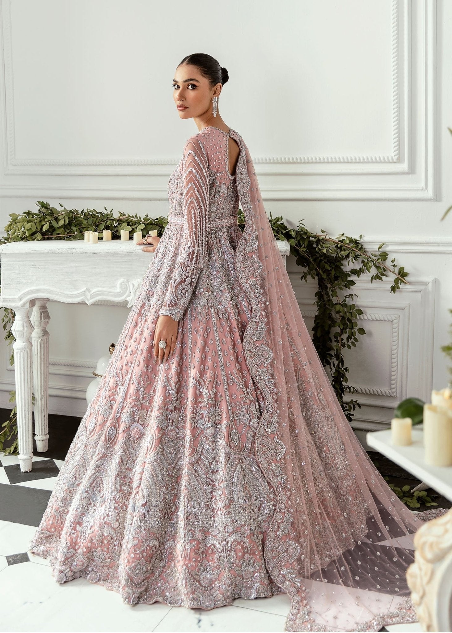 Akbar Aslam - Hyacinth (Sage Green Colour Customised) - Eemie's Studio