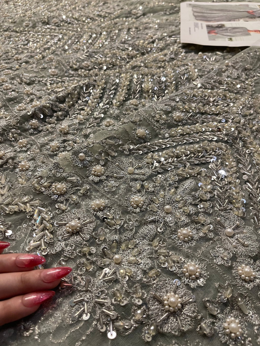 Akbar Aslam - Hyacinth (Sage Green Colour Customised) - Eemie's Studio